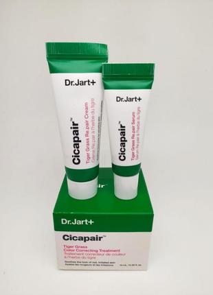 Набор уменьшающий покраснения dr.jart+ cicapair tiger grass re.pair color correcting treatment4 фото