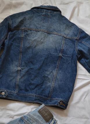 Женская джинсовая куртка куртка легкая джинсовая синяя куртка оверсайз куртка6 фото