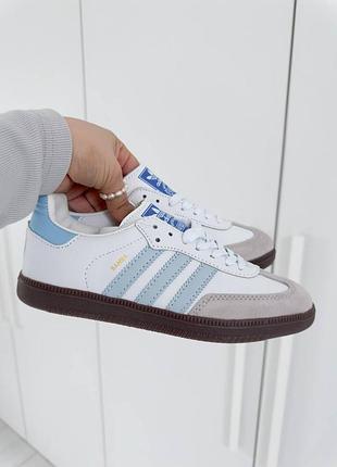Трендовые кожаные кроссовки adidas samba