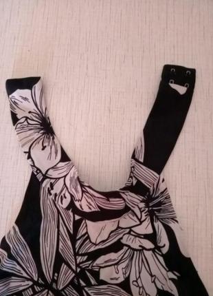 Приталене мідіплаття з відкритими плечима та стійкою на горловині квітковий принт6 фото