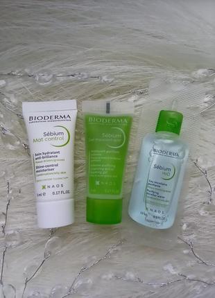 💚 bioderma sebium набір мініатюр для жирної, проблемної шкіри