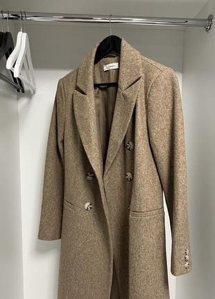 Роскошное шерстяное пальто миди glamorous3 фото