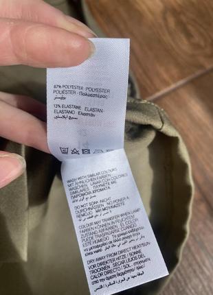 Тонкая шифоновая юбочка с накладными карманами4 фото