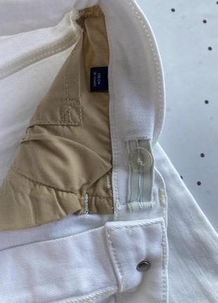 Шорти gant джинсові шорти розмір 170 s  xs бермуди білі4 фото