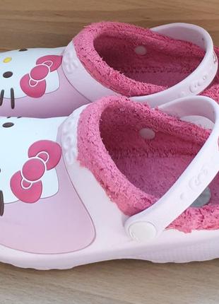 Crocs hello kitty 12-13 размер5 фото