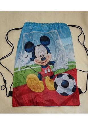 Спортивная сумка-рюкзак mickey junior микки маус для сменной обуви, формы+подарок