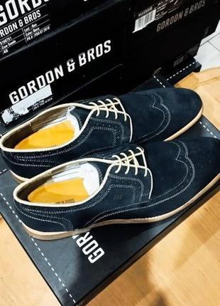 Невероятные замшевые оксфорды бренда мужской обуви из нимечки gordon &amp; bros2 фото
