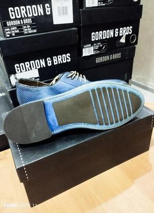 Стильного дизайна кожаные туфли с перфорацией бренда мужской обуви из нимечки gordon &amp; bros6 фото