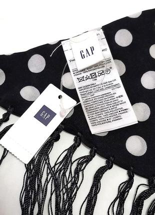 Новий вузький шарф із бахромою унісекс gap4 фото
