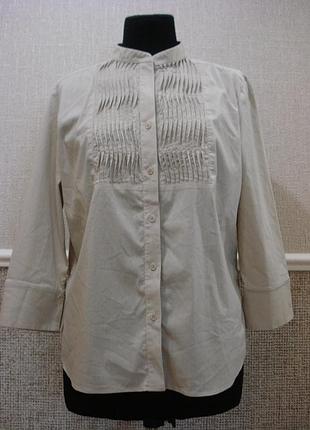 Летняя кофточка блузка с рукавом 3/4 и воротником большого размера 18 (xxxl)