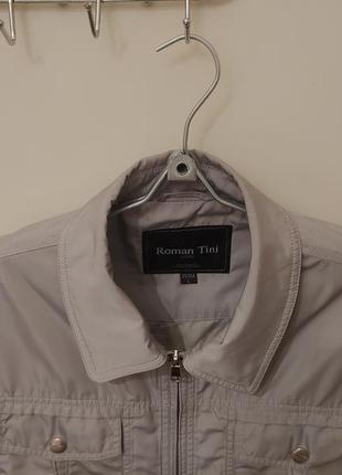 Чоловіча легка демісезонна сіра курточка від бренду roman tini (italy). розмір: l.5 фото