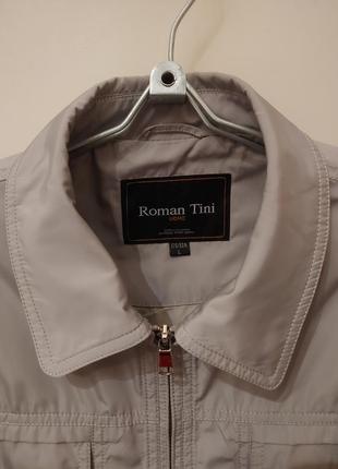 Чоловіча легка демісезонна сіра курточка від бренду roman tini (italy). розмір: l.6 фото