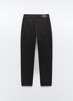 Zara черные джинсы mom fit зара2 фото