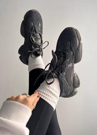 Кроссовки adidas yeezy 500 utility black chunky5 фото