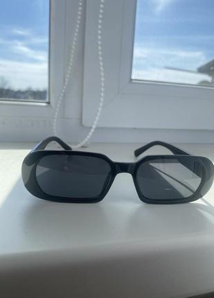 Солнцезащитные очки женские черные3 фото