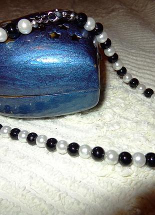 Намисто, кольє на шию імітація перлин