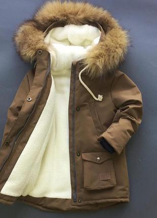Куртка детская парка, зима -20*с1 фото