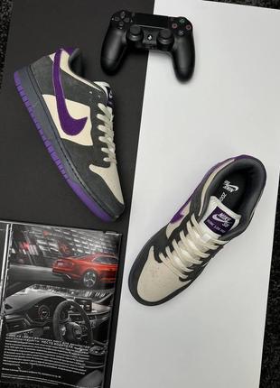 Чоловічі кросівки nike sb dunk low x otomo katsuhiro grey purple5 фото
