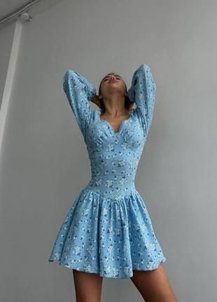 Легкий мусліновий комбінезон, бавовняна сукня, хлопковое платье-комбинезон2 фото