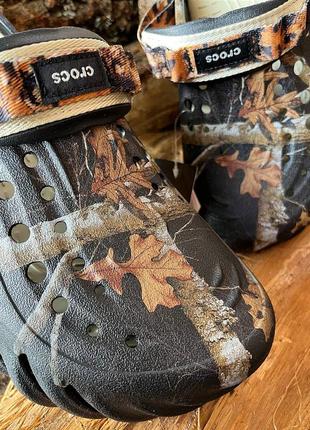 Мужские кроксы сабо echo clog realtree black черные новинка crocs