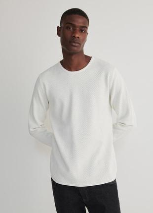 Стильний структурний джемпер вільний крій котон+вовна