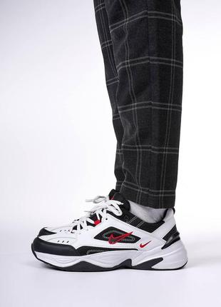 Nike m2k tekno black white “red logo” 2.03 фото