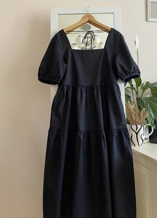 Сукня міді з льону плаття довге лляне uniqlo6 фото