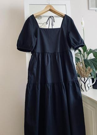 Сукня міді з льону плаття довге лляне uniqlo7 фото