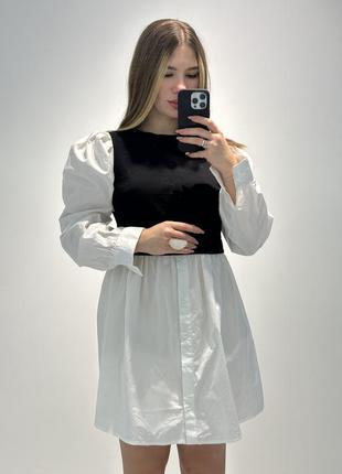 Платье-рубашка с имитацией жилетки от misguided4 фото