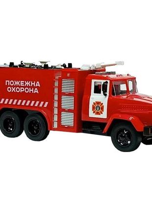 Пожежна машинка "краз" автопром kr-2202-07 масштаб 1:161 фото