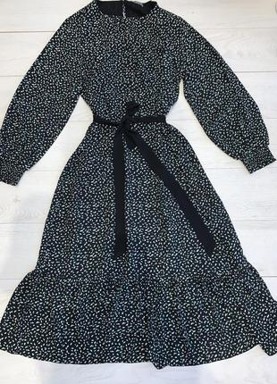 Довге плаття сукня під пояс в квітковий принт principles 16 l-xl1 фото