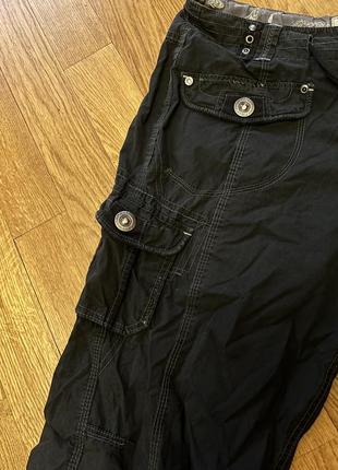 Чорні штани карго від next5 фото
