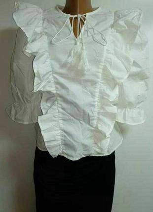 Розкішна сорочка з воланами розміру m сток5 фото