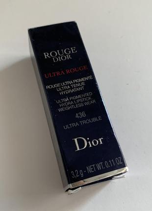 Помада для губ dior rouge dior ultra rouge 436 ultra trouble2 фото