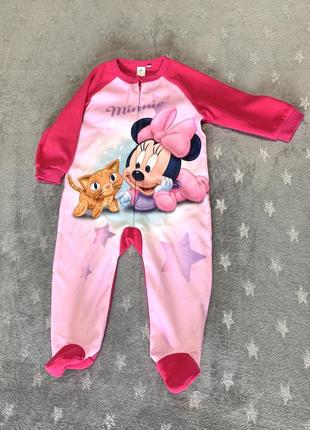 Флисовый человечек disney minnie mouse 92