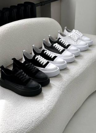 Кеды кожаные замша