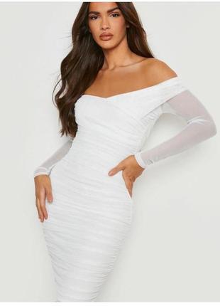 Біла сукня-сіточка4 фото