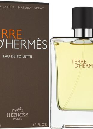 Hermes terre d'hermes туалетна вода 100 ml гермес тьєре де гермес чоловічий парфум аромат духи3 фото