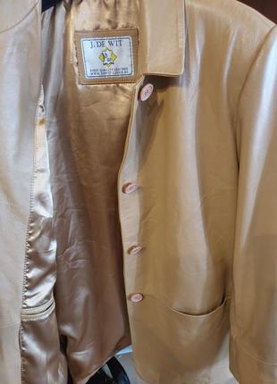 Блейзер жакет пиджак кожаный р  38 винтаж sandro maje escada5 фото