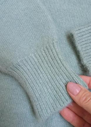 Свитер пуловер джемпер/ светер оливкового цвета/ светер с соблюдением шерсти/ теплый мирер5 фото