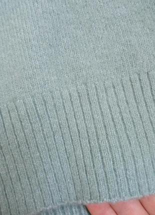 Свитер пуловер джемпер/ светер оливкового цвета/ светер с соблюдением шерсти/ теплый мирер6 фото