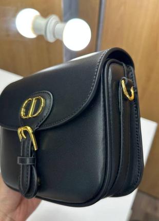 Сумка женская кожаная dior bobby black4 фото