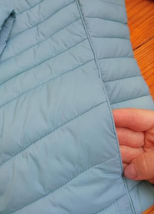 Стьобана куртка/ куртка на синтепоні / блакитна куртка пуховик3 фото