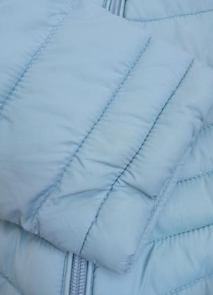 Стьобана куртка/ куртка на синтепоні / блакитна куртка пуховик4 фото