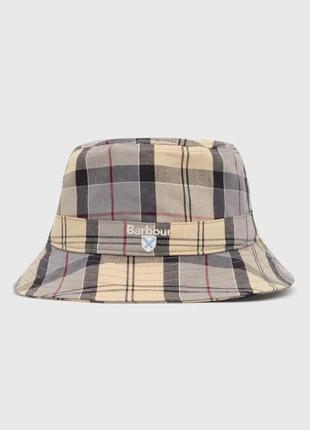 Мужская панама barbour tartan bucket hat