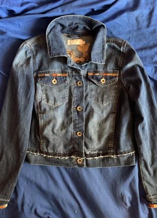 Джинсова куртка жіноча cream (36/s)