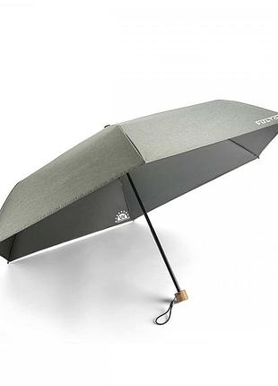Жіноча парасолька fulton l924-040058 parasoleil-2 uv charcoal chambray (сірий)