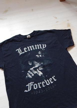 Футболка motorhead lemmy kilmister memorial heavy metal hard rock band tee1 фото