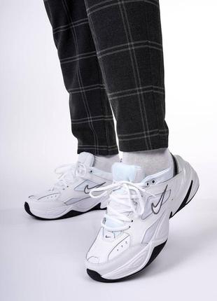 Nike m2k tekno essential white black5 фото