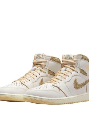 Оригинальные кроссовки air jordan air 1 retro high og craft white fd8631-100